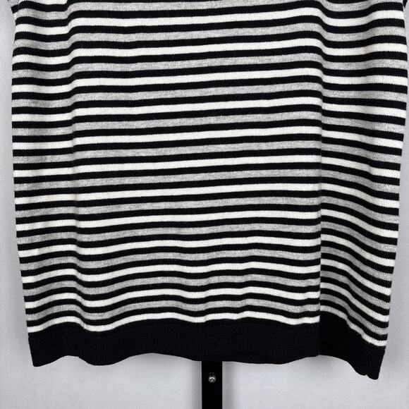 NEW Talbots Cashmere Cotton Blend Knit Shell Tank Top Women's XP Striped Soft - Picture 3 of 8